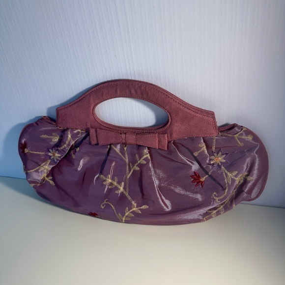 LAILA ROWE Vintage Embroidered Pink Women's Bag - Picture 1 of 15